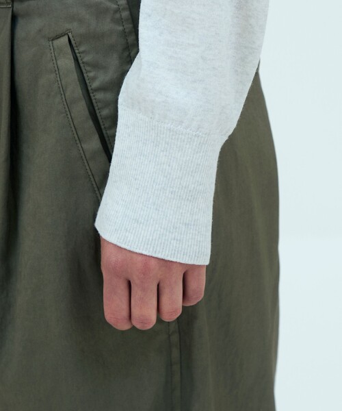 GALERIE VIE(ギャルリー ヴィー)の「ピースダイコットンギャバジン タックワイドパンツ(その他パンツ・レディース・チャコールグレー/ベージュ/カーキ・36/34/32)」の12枚目の写真