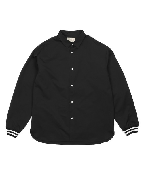 The DUFFER of ST.GEORGE(ザダファーオブセントジョージ)の「WATER REPELLENT SHORT COLLAR RIBBED SHIRT:撥水加工 ショートカラー リブ袖 長袖シャツ(シャツ/ブラウス・メンズ・ベージュ/カーキ/ブラック・MEDIUM/SMALL/LARGE/X-LARGE)」の12枚目の写真