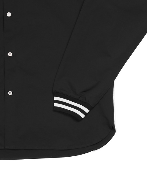 The DUFFER of ST.GEORGE(ザダファーオブセントジョージ)の「WATER REPELLENT SHORT COLLAR RIBBED SHIRT:撥水加工 ショートカラー リブ袖 長袖シャツ(シャツ/ブラウス・メンズ・ベージュ/カーキ/ブラック・MEDIUM/SMALL/LARGE/X-LARGE)」の16枚目の写真