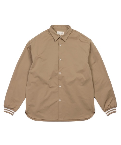 The DUFFER of ST.GEORGE(ザダファーオブセントジョージ)の「WATER REPELLENT SHORT COLLAR RIBBED SHIRT:撥水加工 ショートカラー リブ袖 長袖シャツ(シャツ/ブラウス・メンズ・ベージュ/カーキ/ブラック・MEDIUM/SMALL/LARGE/X-LARGE)」の13枚目の写真