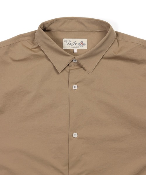 The DUFFER of ST.GEORGE(ザダファーオブセントジョージ)の「WATER REPELLENT SHORT COLLAR RIBBED SHIRT:撥水加工 ショートカラー リブ袖 長袖シャツ(シャツ/ブラウス・メンズ・ベージュ/カーキ/ブラック・MEDIUM/SMALL/LARGE/X-LARGE)」の15枚目の写真