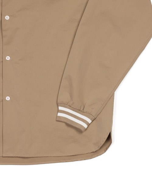 The DUFFER of ST.GEORGE(ザダファーオブセントジョージ)の「WATER REPELLENT SHORT COLLAR RIBBED SHIRT:撥水加工 ショートカラー リブ袖 長袖シャツ(シャツ/ブラウス・メンズ・ベージュ/カーキ/ブラック・MEDIUM/SMALL/LARGE/X-LARGE)」の17枚目の写真
