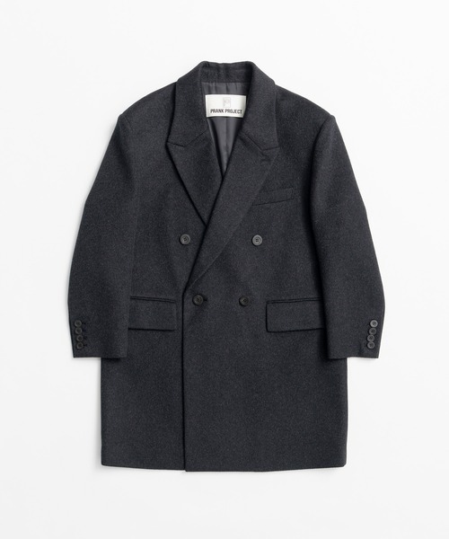 PRANK PROJECT（プランクプロジェクト）の「【2026Winter Pre-Order】カシミヤブレンドダブルブレストコート / Cashmere Blend Double-Breasted Coat（ピーコート・レディース・チャコールグレー・FREE）」の10枚目の写真