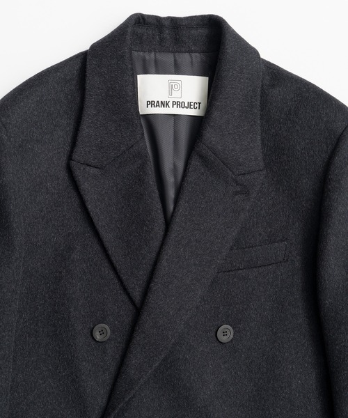 PRANK PROJECT（プランクプロジェクト）の「【2026Winter Pre-Order】カシミヤブレンドダブルブレストコート / Cashmere Blend Double-Breasted Coat（ピーコート・レディース・チャコールグレー・FREE）」の12枚目の写真