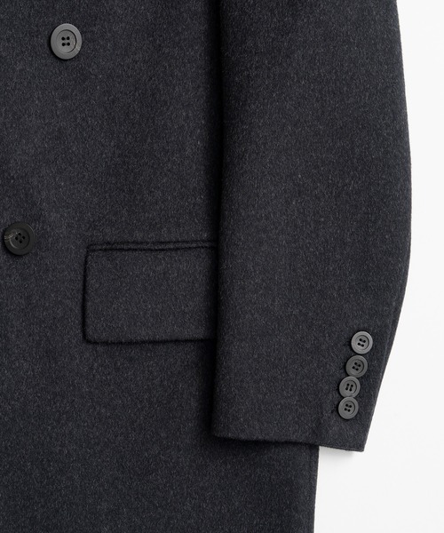 PRANK PROJECT（プランクプロジェクト）の「【2026Winter Pre-Order】カシミヤブレンドダブルブレストコート / Cashmere Blend Double-Breasted Coat（ピーコート・レディース・チャコールグレー・FREE）」の2枚目の写真
