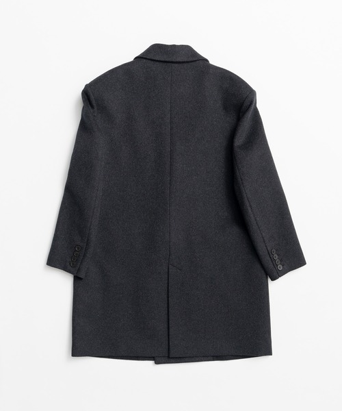 PRANK PROJECT（プランクプロジェクト）の「【2026Winter Pre-Order】カシミヤブレンドダブルブレストコート / Cashmere Blend Double-Breasted Coat（ピーコート・レディース・チャコールグレー・FREE）」の11枚目の写真