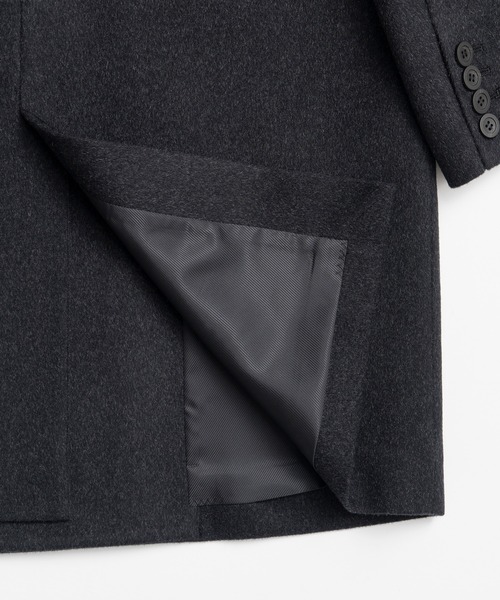PRANK PROJECT（プランクプロジェクト）の「【2026Winter Pre-Order】カシミヤブレンドダブルブレストコート / Cashmere Blend Double-Breasted Coat（ピーコート・レディース・チャコールグレー・FREE）」の4枚目の写真