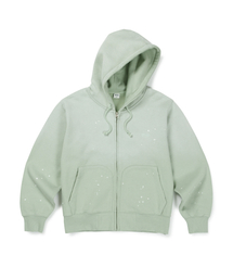 DYED WORKSHOP HOOD ZIPUP (GREEN)
