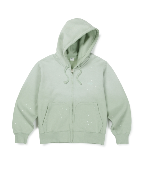 MMLG(エムエムエルジー)の「DYED WORKSHOP HOOD ZIPUP (GREEN)(パーカー・レディース・その他・SMALL/MEDIUM/LARGE/X-LARGE)」の1枚目の写真