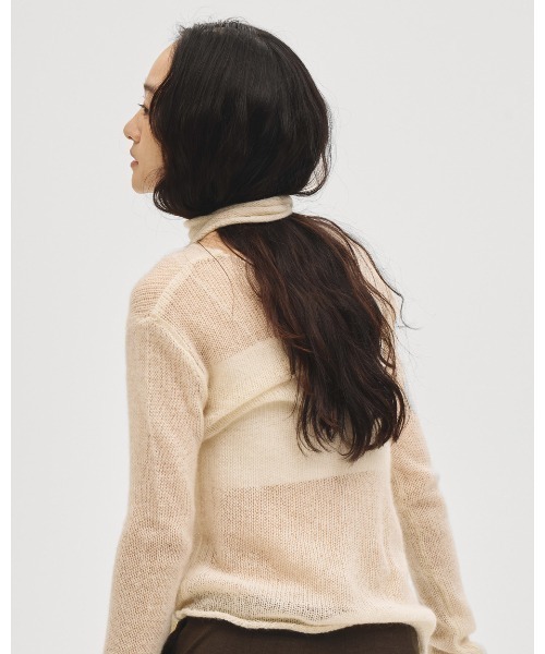 TODAYFUL（トゥデイフル）の「Mohair Tie Knit（ニット/セーター・レディース・ライトグレー/アイボリー・FREE）」の6枚目の写真