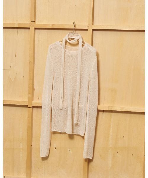 TODAYFUL（トゥデイフル）の「Mohair Tie Knit（ニット/セーター・レディース・ライトグレー/アイボリー・FREE）」の10枚目の写真