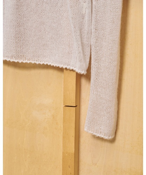 TODAYFUL（トゥデイフル）の「Mohair Tie Knit（ニット/セーター・レディース・ライトグレー/アイボリー・FREE）」の4枚目の写真