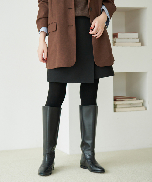 SLOBE IENA(スローブイエナ)の「《追加》ラップショートパンツ(その他パンツ・レディース・ブラック・36/38)」の4枚目の写真