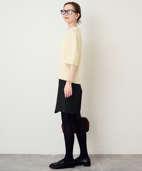 SLOBE IENA(スローブイエナ)の「《追加》ラップショートパンツ(その他パンツ・レディース・ブラック・36/38)」の9枚目の写真
