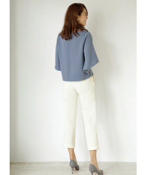 STYLE DELI（スタイルデリ）の「変形ワイドスリーブブラウス（シャツ/ブラウス・レディース・ベージュ/カーキ/オフホワイト/ブルー・MEDIUM）」の16枚目の写真