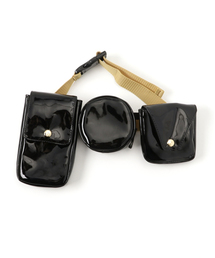 CHUBBYGANG | エナメルウエストポーチ(ショルダーバッグ)