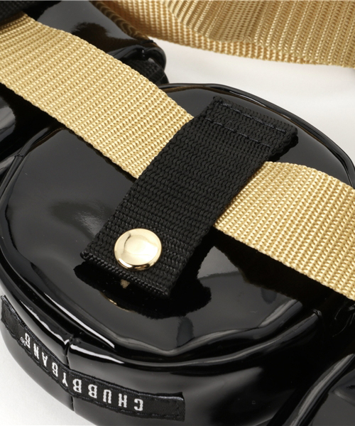 CHUBBYGANG（チャビーギャング）の「エナメルウエストポーチ（ショルダーバッグ・キッズ・ブラック/レッド・FREE）」の5枚目の写真