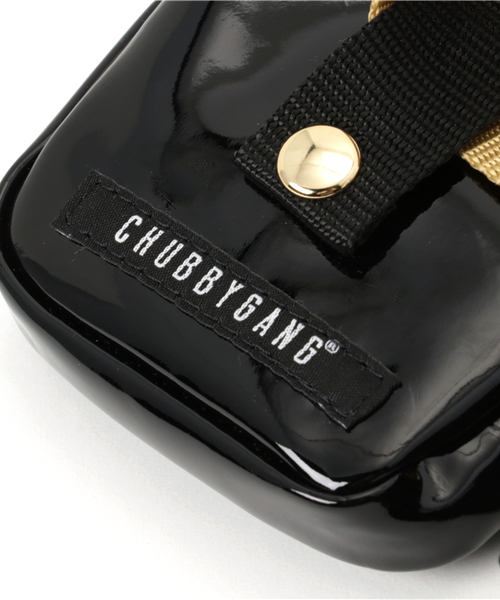 CHUBBYGANG（チャビーギャング）の「エナメルウエストポーチ（ショルダーバッグ・キッズ・ブラック/レッド・FREE）」の4枚目の写真