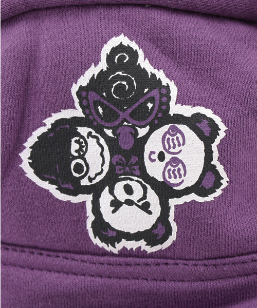 HYSTERIC MINI（ヒステリックミニ）の「R&R OVER バックパック（バックパック/リュック・キッズ・ブラック/グレー/パープル・LARGE）」の5枚目の写真