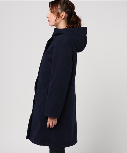 PUNYUS（プニュズ）の「フーデッドコート（ピーコート・レディース・ネイビー/ベージュ/ブラック・1/3/4/2）」の5枚目の写真