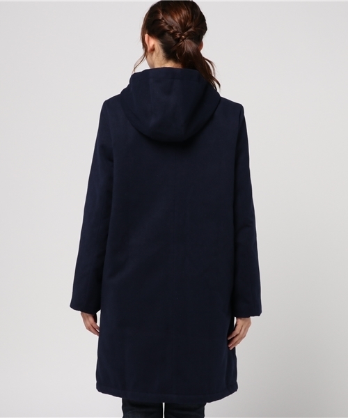 PUNYUS（プニュズ）の「フーデッドコート（ピーコート・レディース・ネイビー/ベージュ/ブラック・1/3/4/2）」の6枚目の写真