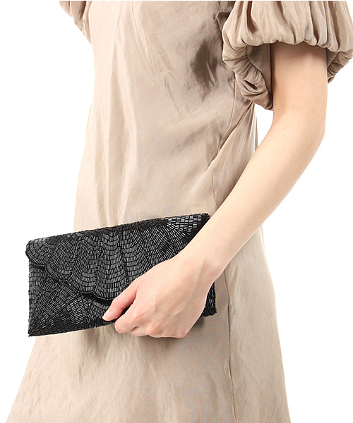 ROSE BUD（ローズバッド）の「(SJK BAGS)BEADED CLUTCH BAG（クラッチバッグ・レディース・ブラック/ゴールド/シルバー・ONE SIZE）」の7枚目の写真