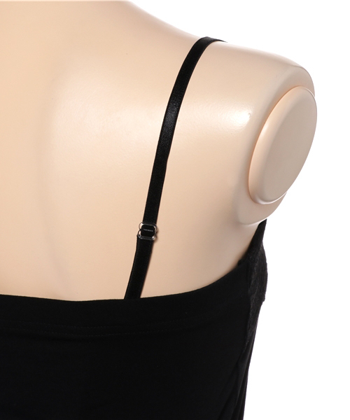 Honeys（ハニーズ）の「レース付きベアトップ（チューブトップ・レディース・ブラック/オフホワイト/グレー/ネイビー・L/S/M）」の8枚目の写真