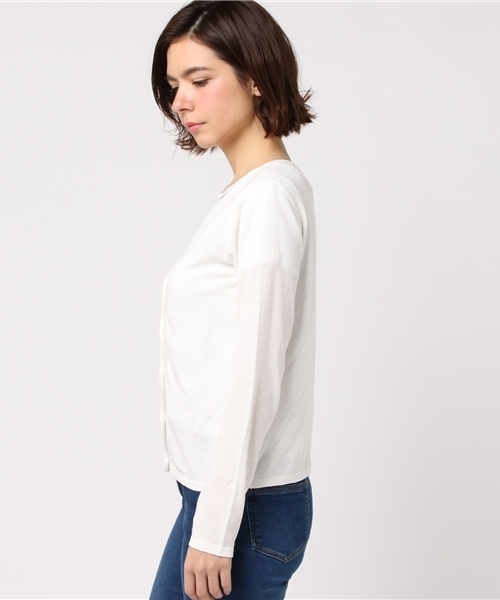 MERCURYDUO（マーキュリーデュオ）の「ＵＶカットレーヨンニットカーディガン（カーディガン/ボレロ・レディース・ブラック/ライトブルー/ラベンダー/オフホワイト・FREE）」の6枚目の写真