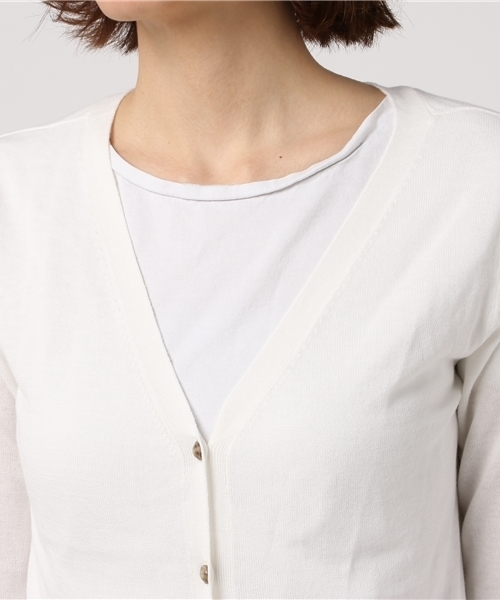 MERCURYDUO（マーキュリーデュオ）の「ＵＶカットレーヨンニットカーディガン（カーディガン/ボレロ・レディース・ブラック/ライトブルー/ラベンダー/オフホワイト・FREE）」の8枚目の写真