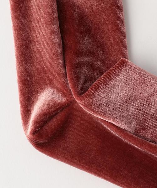 BEAUTY&YOUTH UNITED ARROWS(ビューティーアンドユースユナイテッドアローズ)の「BY ベルベットソックス ◆(ソックス/靴下・レディース・オフホワイト/ブラック/ピンク・FREE)」の5枚目の写真