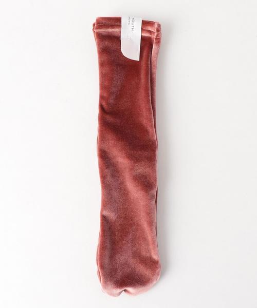 BEAUTY&YOUTH UNITED ARROWS(ビューティーアンドユースユナイテッドアローズ)の「BY ベルベットソックス ◆(ソックス/靴下・レディース・オフホワイト/ブラック/ピンク・FREE)」の7枚目の写真