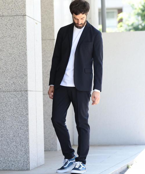 BEAUTY&YOUTH UNITED ARROWS（ビューティーアンドユースユナイテッドアローズ）の「BY TR/サージ ノープリーツパンツ ◆（スラックス・メンズ・ブラック/ネイビー/グレー・LARGE/SMALL/X-LARGE/MEDIUM）」の4枚目の写真
