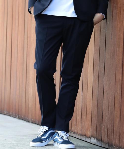 BEAUTY&YOUTH UNITED ARROWS（ビューティーアンドユースユナイテッドアローズ）の「BY TR/サージ ノープリーツパンツ ◆（スラックス・メンズ・ブラック/ネイビー/グレー・LARGE/SMALL/X-LARGE/MEDIUM）」の6枚目の写真