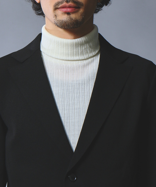 5351 POUR LES HOMMES（ゴーサンゴーイチプールオム）の「ニットチェスターフィールド（チェスターコート・メンズ・ブラック/カーキ・44/46/48/50）」の9枚目の写真