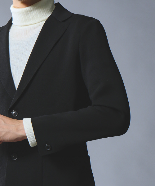 5351 POUR LES HOMMES（ゴーサンゴーイチプールオム）の「ニットチェスターフィールド（チェスターコート・メンズ・ブラック/カーキ・44/46/48/50）」の7枚目の写真