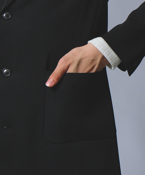 5351 POUR LES HOMMES（ゴーサンゴーイチプールオム）の「ニットチェスターフィールド（チェスターコート・メンズ・ブラック/カーキ・44/46/48/50）」の3枚目の写真