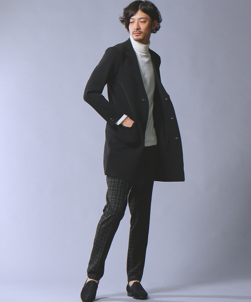 5351 POUR LES HOMMES（ゴーサンゴーイチプールオム）の「ニットチェスターフィールド（チェスターコート・メンズ・ブラック/カーキ・44/46/48/50）」の12枚目の写真