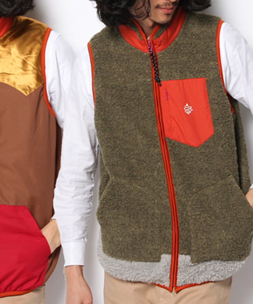 ALDIES（アールディーズ）の「Reverse Mild VT（ベスト・メンズ・グレー/ネイビー/ブラウン/ホワイト/オリーブ・LARGE/X-SMALL/MEDIUM/SMALL）」の5枚目の写真