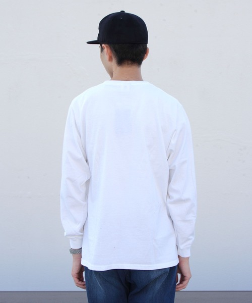 Goodwear(Since1983)（グッドウェア）の「GOODWEAR / グッドウェア　ロングスリーブポケットTEE / ロンT（Tシャツ/カットソー・メンズ・ホワイト/ブラック/グレー/オリーブ/ネイビー/ナチュラル/グレー系その他2/ブラック系その他2/ブラウン/パープル/ライトグレー/ライトブラウン/ベージュ/グリーン/グリーン系その他/イエロー/チャコールグレー/ダークブラウン・L/M/XL/LL）」の21枚目の写真