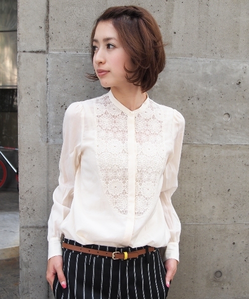 【新品タグ付】BEAUTY&YOUTH UNITED ARROWS レースシャツ BEAUTY&YOUTH UNITED ARROWS（ビューティーアンドユースユナイテッド