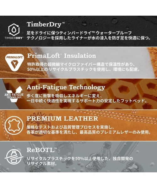 Timberland(ティンバーランド)の「【定番】ネリー ウォータープルーフ チャッカ ブーツ レディース(ブーツ・レディース・ブラック・22.5cm/23.5cm/24.5cm/25.5cm/23.0cm/24.0cm/25.0cm/22.0cm)」の7枚目の写真
