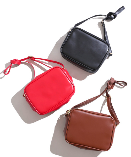 WEGO（ウィゴー）の「WEGO/デイリースクエアショルダーバッグ（ショルダーバッグ・レディース・ブラウン/レッド/ブラック・FREE）」の10枚目の写真