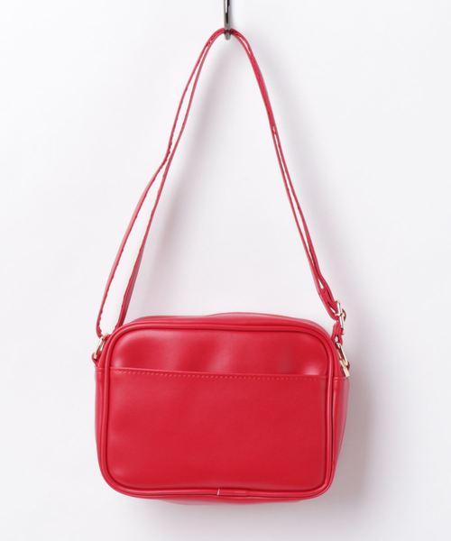 WEGO（ウィゴー）の「WEGO/デイリースクエアショルダーバッグ（ショルダーバッグ・レディース・ブラウン/レッド/ブラック・FREE）」の6枚目の写真