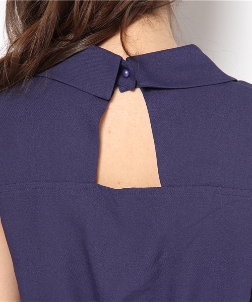 Kastane（カスタネ）の「衿付バックシャンOP（ワンピース・レディース・グリーン/ピンク/ダークブルー/ブラック・FREE）」の13枚目の写真