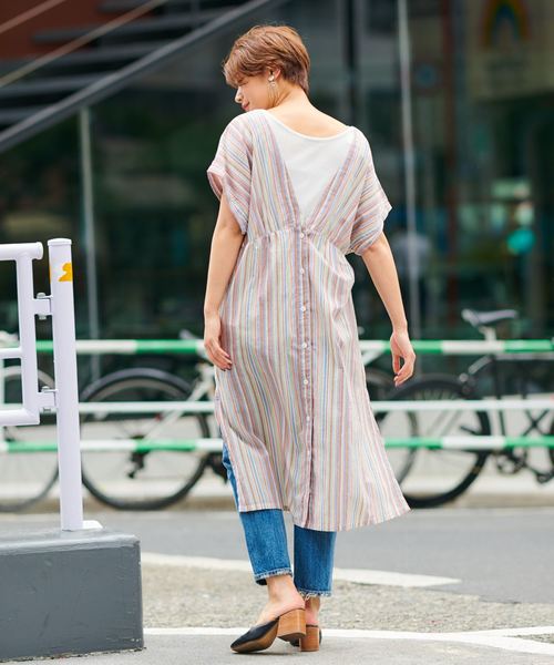 Ciaopanic チャオパニック の マルチストライプ2wayワンピース ワンピース Wear