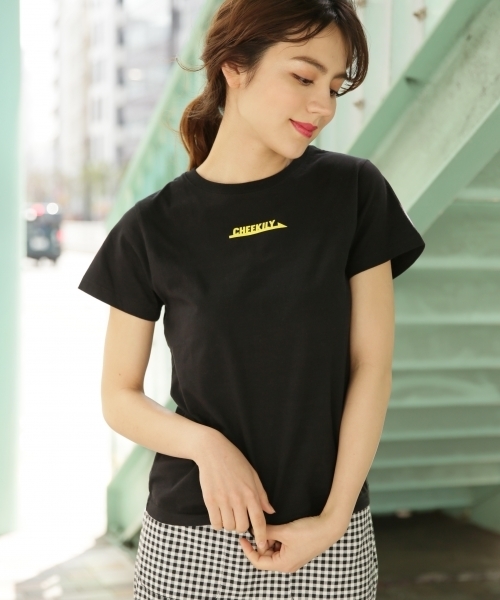 Heather(ヘザー)の「アソートロゴT 793989(Tシャツ/カットソー・レディース・ホワイト/ブラック/ピンク・FREE)」の1枚目の写真