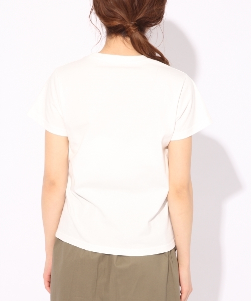 Heather(ヘザー)の「アソートロゴT 793989(Tシャツ/カットソー・レディース・ホワイト/ブラック/ピンク・FREE)」の7枚目の写真