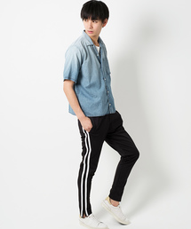 GOSTAR DE FUGA | オープンカラーデニムシャツ(シャツ/ブラウス)