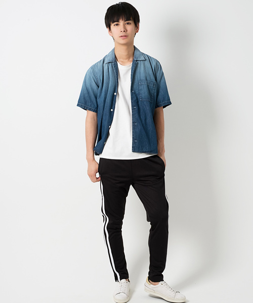 GOSTAR DE FUGA（ゴスタール ジフーガ）の「オープンカラーデニムシャツ（シャツ/ブラウス・メンズ・ライトブルー/ブルー・XL/L/M）」の6枚目の写真