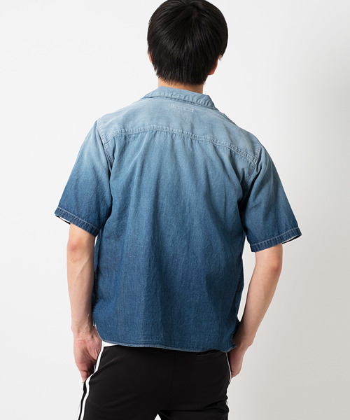 GOSTAR DE FUGA（ゴスタール ジフーガ）の「オープンカラーデニムシャツ（シャツ/ブラウス・メンズ・ライトブルー/ブルー・XL/L/M）」の8枚目の写真